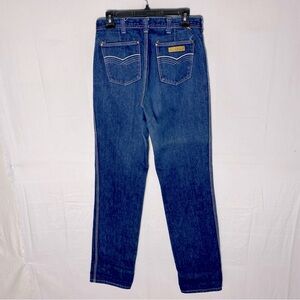 Vintage Howick Dark Blue Western Style Long Inseam High Rise Straight Leg Jeans